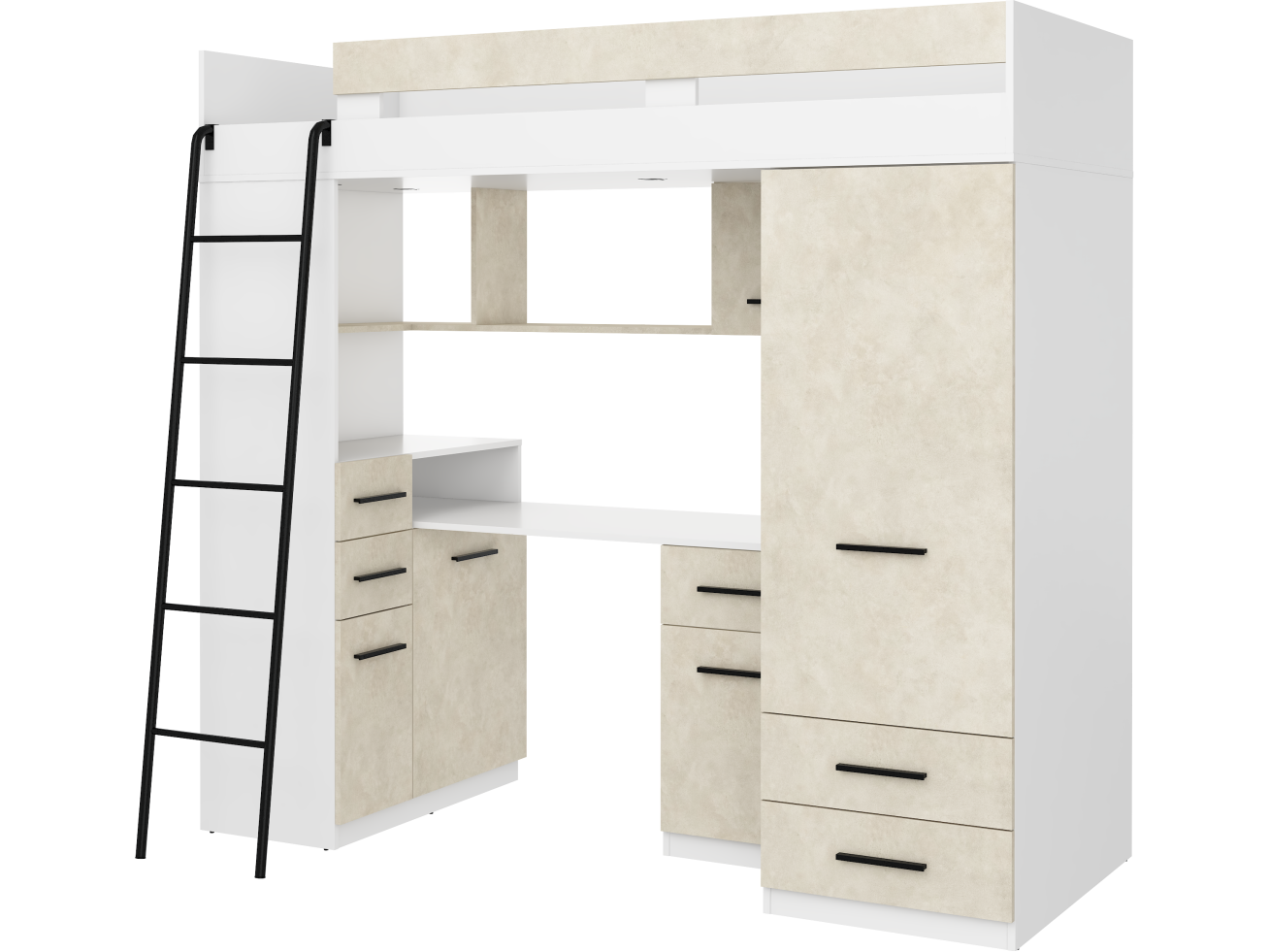 Lova su spinta ir rašomuoju stalu SMYK