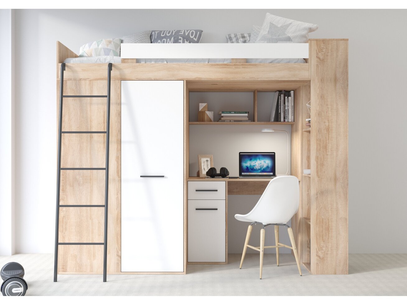 Lova su spinta ir rašomuoju stalu VERANA 3