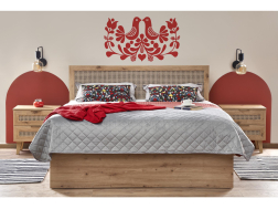 Lova su stalčiais BORNEO 160