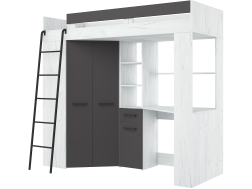 Lova su spinta ir rašomuoju stalu FLOOR