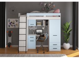 Lova su spinta ir rašomuoju stalu LEVEl