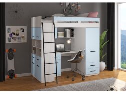 Lova su spinta ir rašomuoju stalu LEVEl