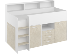 Lova su stalčiais ir rašomuoju stalu NEO