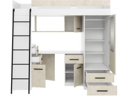 Lova su spinta ir rašomuoju stalu SMYK