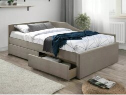 Lova su stalčiais ELIOT 120 VELVET