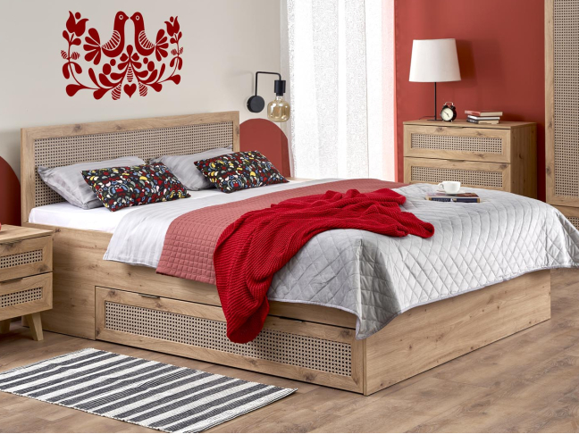 Lova su stalčiais BORNEO 160