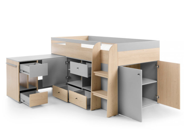 Lova su rašomuoju stalu ir komoda OR8 1 Lova su rašomuoju stalu ir komoda OR8 1