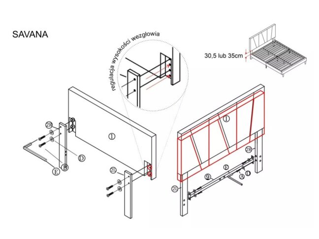Lova SAVANA 120 VELVET 9 Lova SAVANA 120 VELVET 9