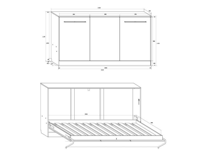 Lova spintoje ROGER 2