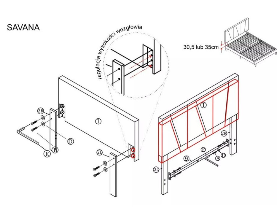 Lova su čiužiniu PMK SAVANA 160x200 6 Lova su čiužiniu PMK SAVANA 160x200 6