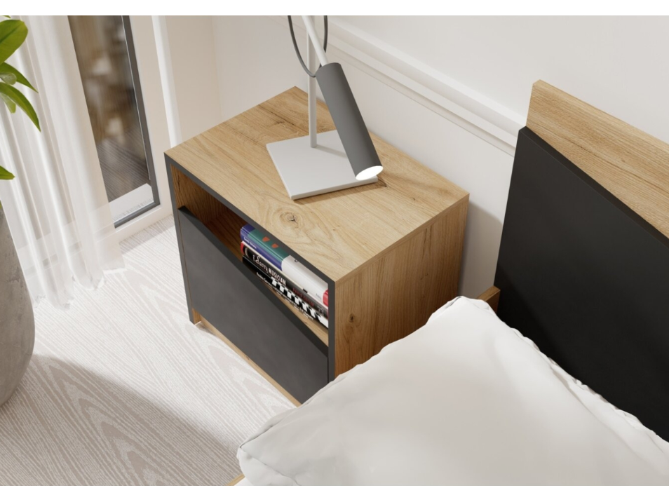 Lova su čiužiniu PMK ASTON8 160x200 2 Lova su čiužiniu PMK ASTON8 160x200 2