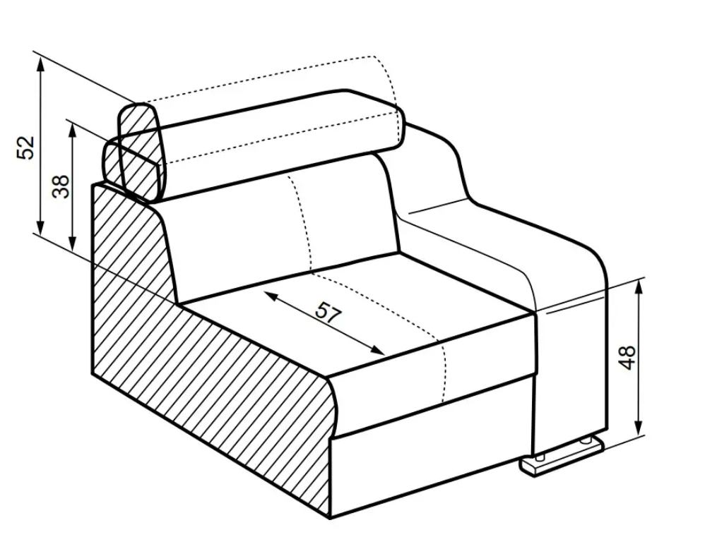 Minkštas kampas OSKAR 1 2 Minkštas kampas OSKAR 1 2