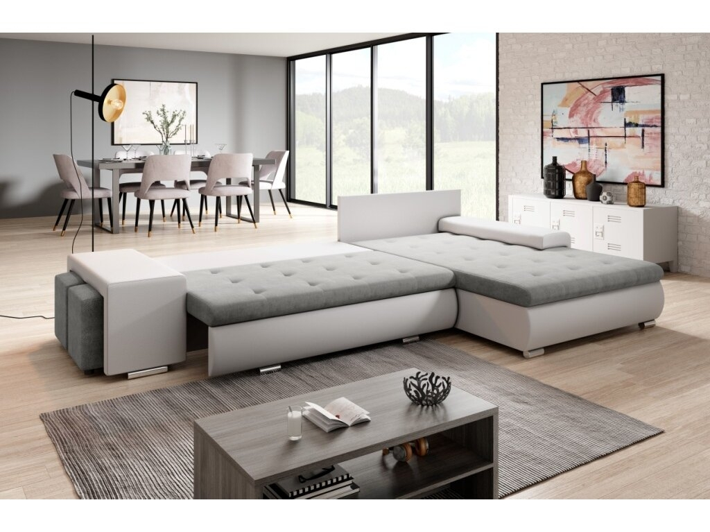 Minkštas kampas SORENTO su PUFA 1 Minkštas kampas SORENTO su PUFA 1