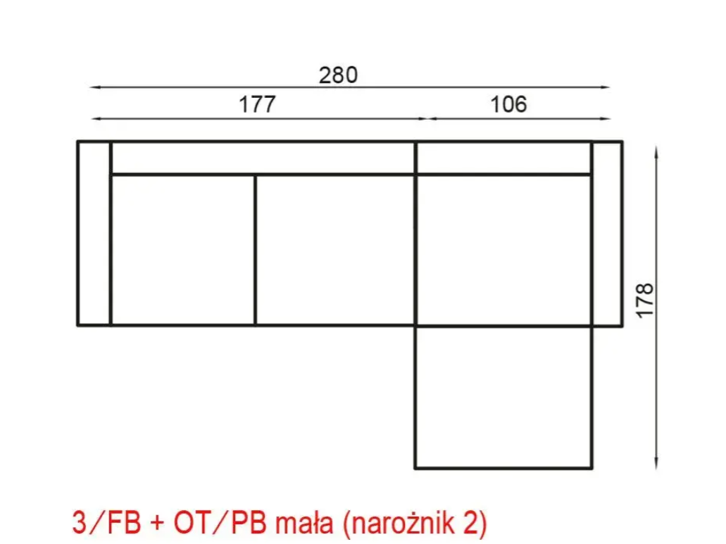 Minkštas kampas PARYS 2 4 Minkštas kampas PARYS 2 4