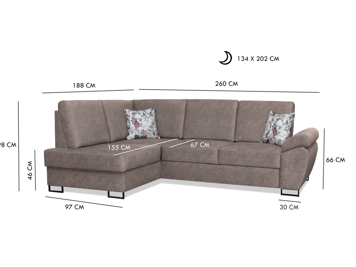 Minkštas kampas MILAN 4 Minkštas kampas MILAN 4