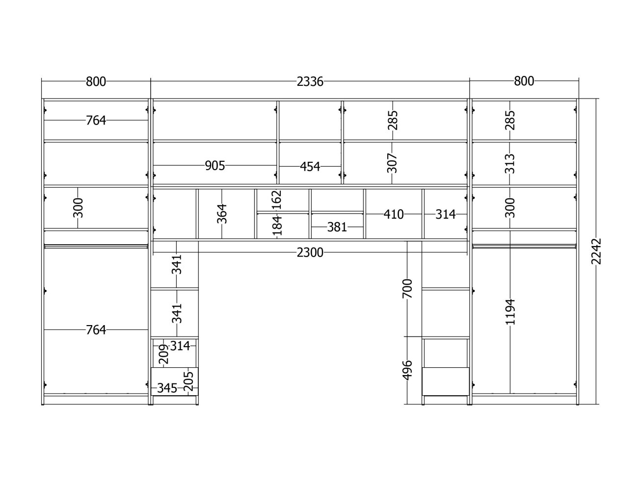Miegamojo baldų komplektas JULA 8