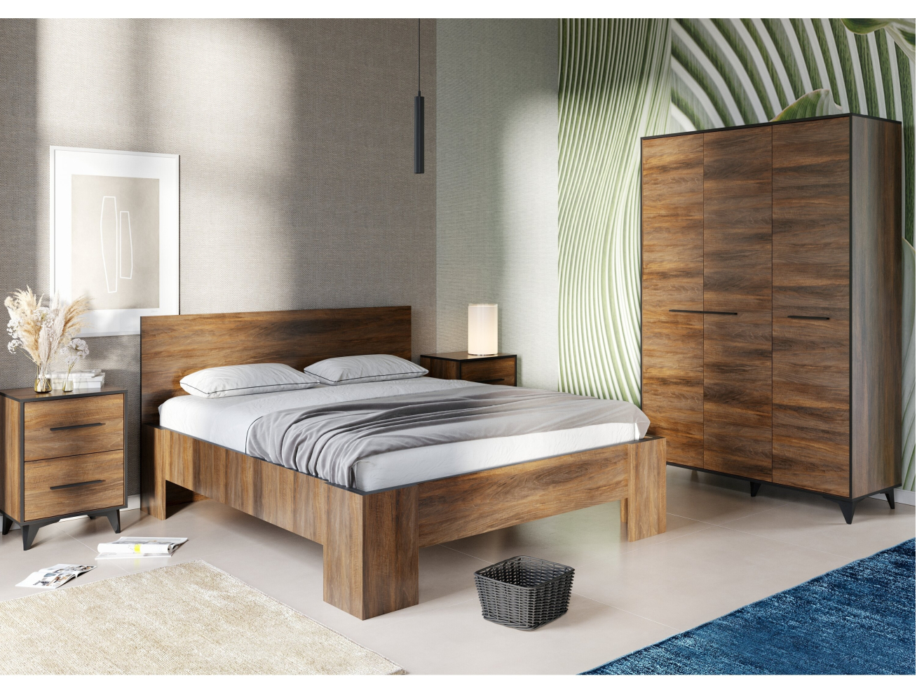 Miegamojo Lova Frida L160 1 Miegamojo Lova Frida L160 1