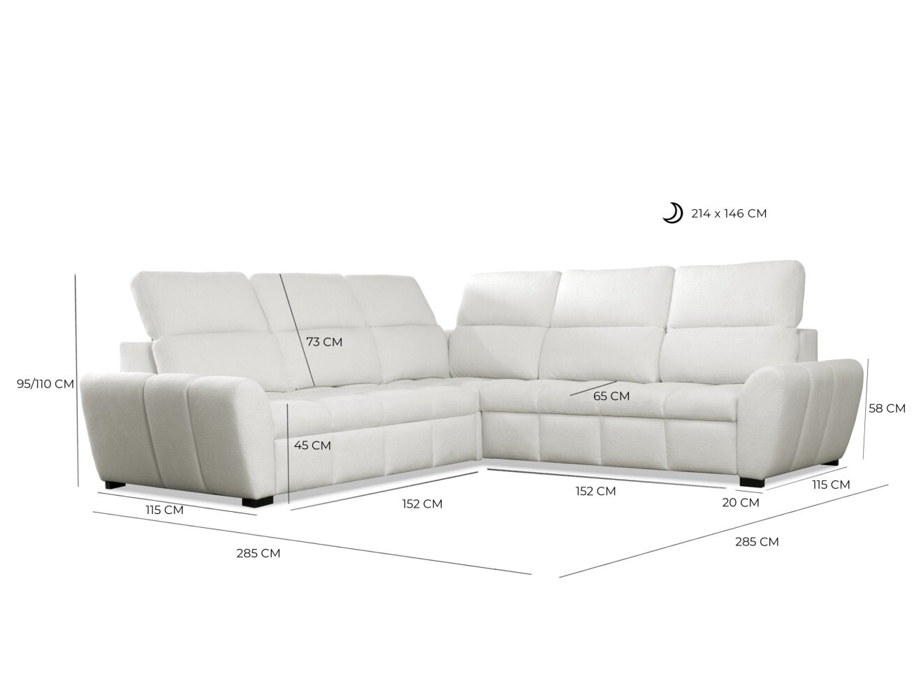 Minkštas kampas Aurora II-R-II 14