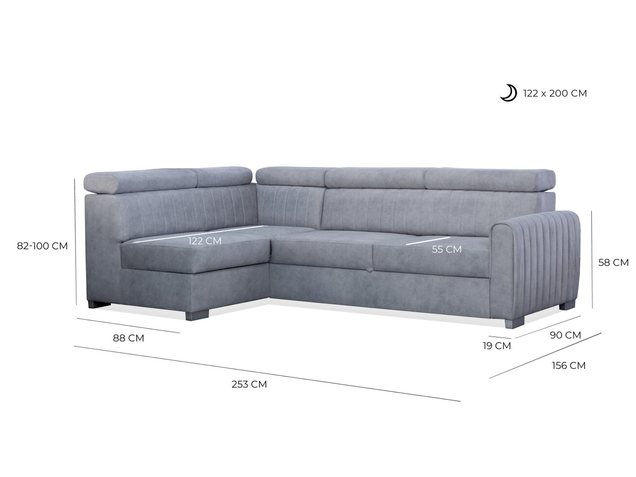 Minkštas kampas BARI 5 Minkštas kampas BARI 5