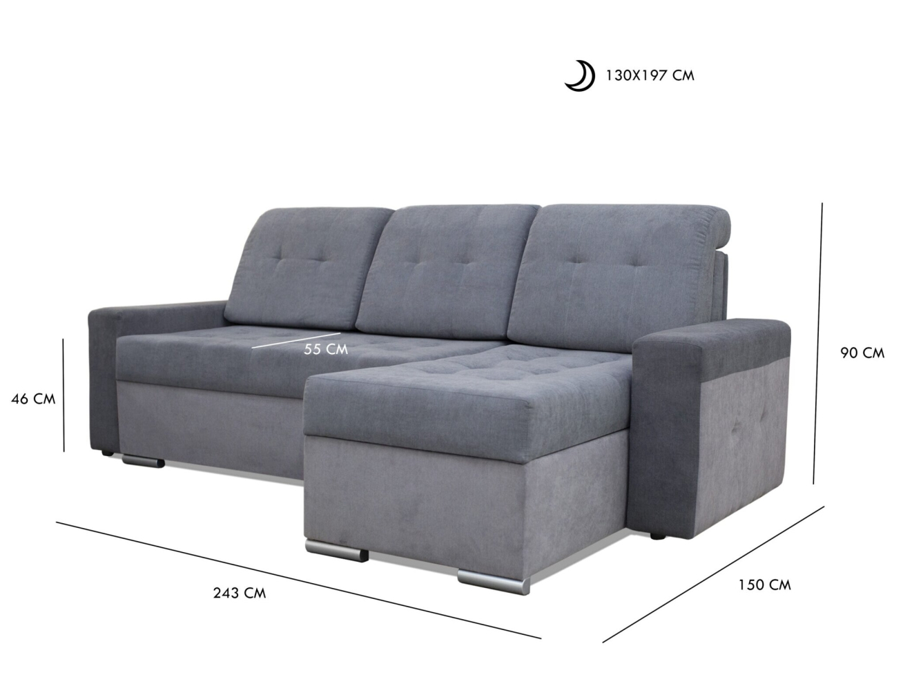 Minkštas kampas LAGOS 2 Minkštas kampas LAGOS 2