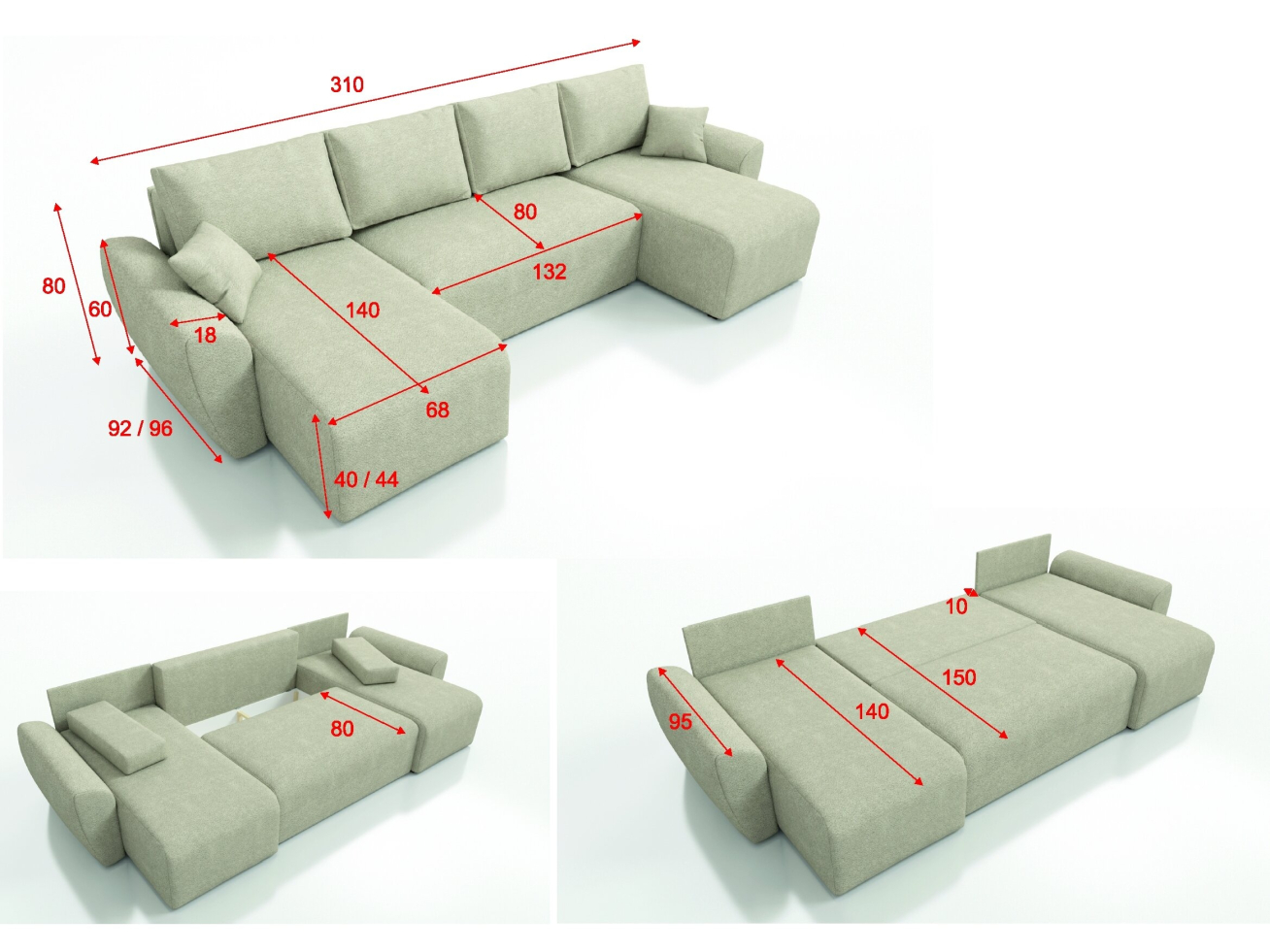 Minkštas kampas TOP 106 U A+B 3 Minkštas kampas TOP 106 U A+B 3