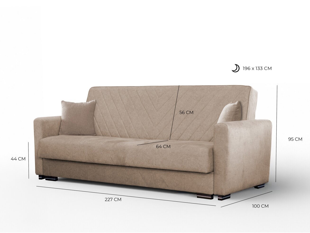 Minkštų baldų komplektas ANASTAZJA 3+1+1 3 Minkštų baldų komplektas ANASTAZJA 3+1+1 3