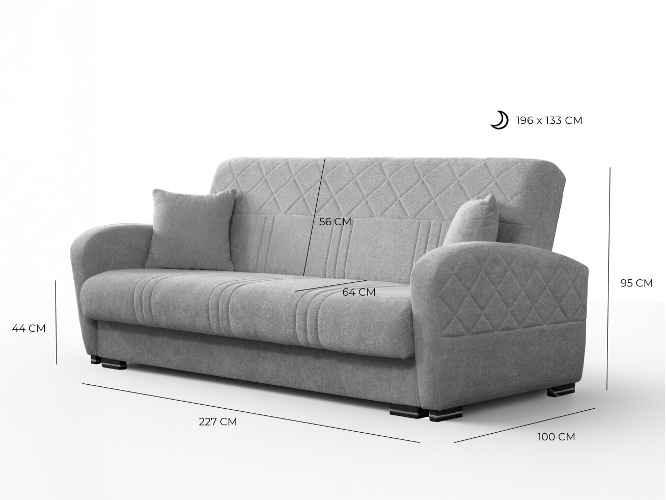 Minkštu baldų komplektas SAVONA 3+1+1 3