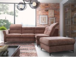 Minkštas kampas DENVER su pufa