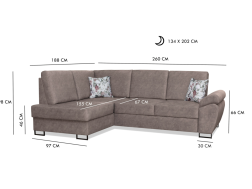 Minkštas kampas MILAN