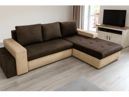 Minkštas kampas PABLO su pufais