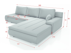 Minkštas kampas TOP 89 A+B