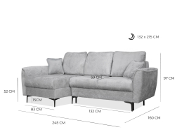 Minkštas kampas VASCO II-OT