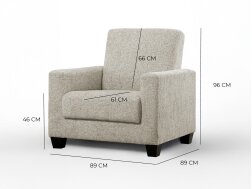 Minkštų baldų komplektas WENA 3+1+1