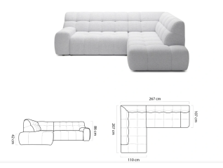 Minkštas kampas COCOON L