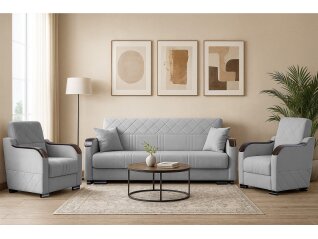 Minkštų baldų komplektas KORA 3+1+1