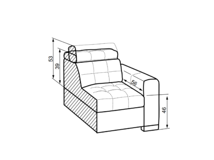 Minkštas kampas IRYS 3 Minkštas kampas IRYS 3