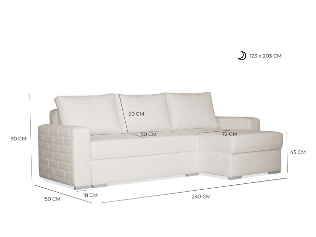 Universalus Minkštas kampas BRICK 8 Universalus Minkštas kampas BRICK 8