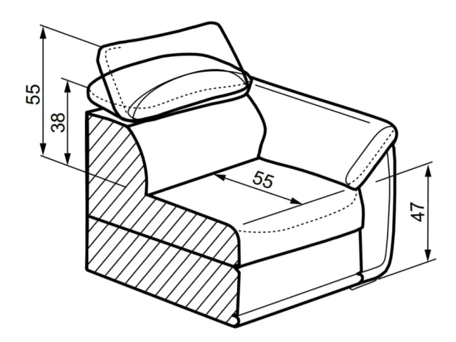 Minkštas kampas CADIZ 2 4 Minkštas kampas CADIZ 2 4