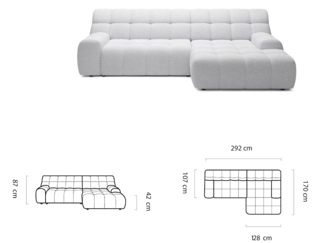 Minkštas kampas COCOON S 3