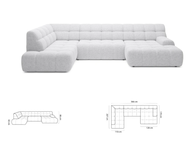 Minkštas kampas COCOON XL 6