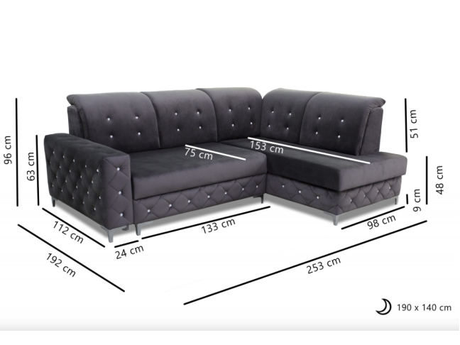 Minkštas kampas LUCAS 3