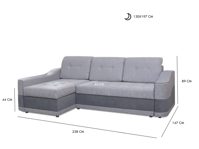 Minkštas kampas NEON 5 Minkštas kampas NEON 5