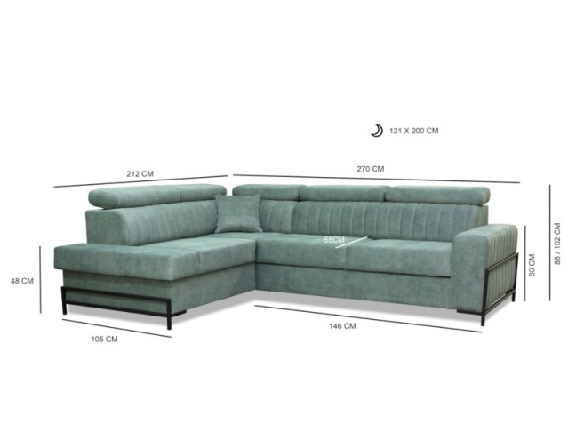 Minkštas kampas Oslo 2 Minkštas kampas Oslo 2