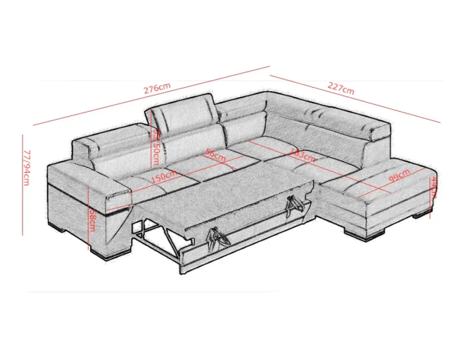 Minkštas kampas PARYS 1 3