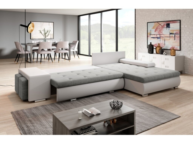 Minkštas kampas SORENTO su PUFA 1 Minkštas kampas SORENTO su PUFA 1