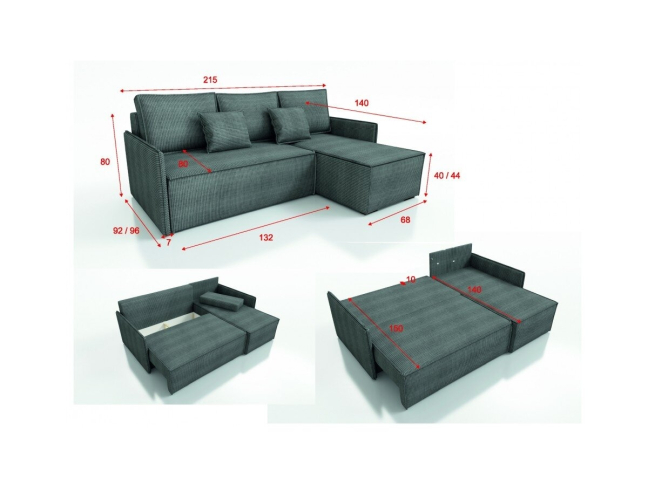 Minkštas kampas TOP 101 A+B 1