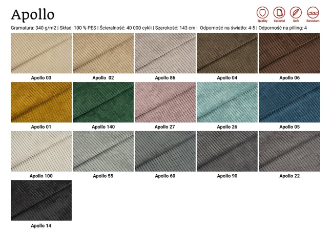 Minkštas kampas TOP 101 A+B 5 Minkštas kampas TOP 101 A+B 5