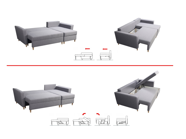 Minkštas kampas TOP 43 A + B 1 Minkštas kampas TOP 43 A + B 1