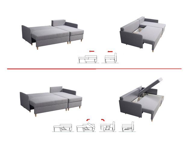 Minkštas kampas TOP 59 A + B 1 Minkštas kampas TOP 59 A + B 1