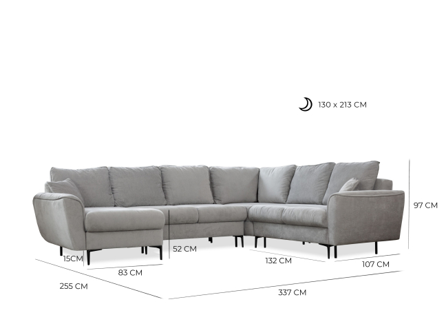 Minkštas kampas VASCO OT-II-R-II 4